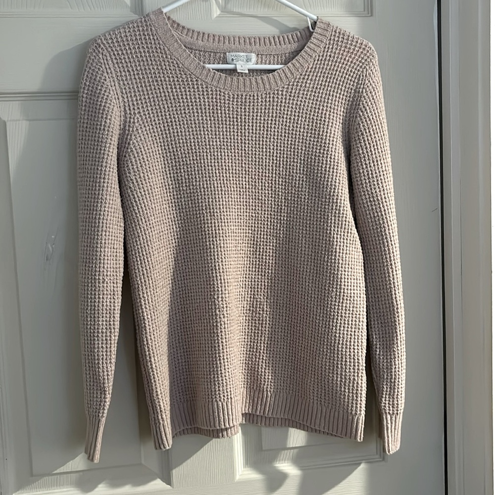 Market & Spruce long sleeve shirt, minimal wear, light pink color, size small